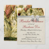 Invitation Mariage Antique de la Mariée (Devant / Derrière)