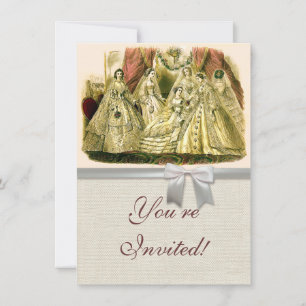 Invitation Mariage Antique de la Mariée