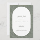 Invitation Mariage Apia Enregistrer la date (Devant)