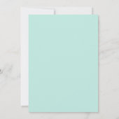 Invitation Mariage Aqua Bourguignon Fleur (Dos)