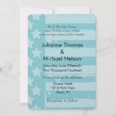 Invitation Mariage Aqua Flag (Devant)