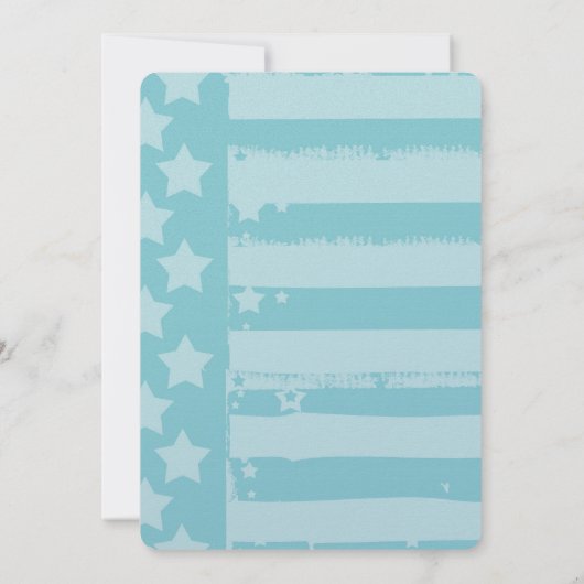 Invitation Mariage Aqua Flag (Dos)