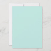 Invitation Mariage Aqua Fleur de Cuivre (Dos)