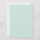 Invitation Mariage Aqua Iris Pourpre Eucalyptus (Dos)