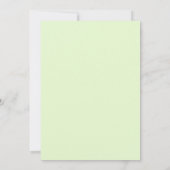 Invitation Mariage Aqua Lime Pivoine (Dos)