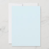 Invitation Mariage Aqua Menthe Feuillage Doux Eucalyptus (Dos)