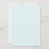 Invitation Mariage Aqua Pêche Ranunculus Eucalyptus (Dos)
