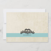 Invitation Mariage Aqua Sea Garland (Dos)