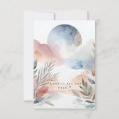 Invitation Mariage aquarelle (Dos)