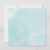 Invitation Mariage Aquarelle bleu salé (Dos)