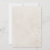 Invitation Mariage aquarelle Boho Terracotta & monogramme (Dos)