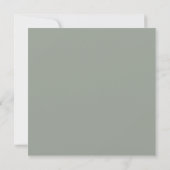 Invitation Mariage aquarelle botanique de verdure rustique (Dos)