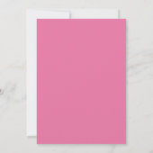 Invitation Mariage aquarelle botanique fuchsia (Dos)