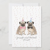 Invitation Mariage aquarelle Carlin (Dos)