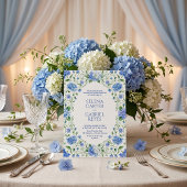 Invitation Mariage aquarelle de style Hamptons avec hydrangea