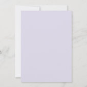 Invitation Mariage aquarelle eau douce lilas (Dos)