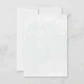 Invitation Mariage aquarelle eucalyptus verdure (Dos)