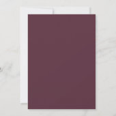Invitation Mariage aquarelle lilas prune (Dos)