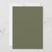 Invitation Mariage aquarelle Olive Blush (Dos)