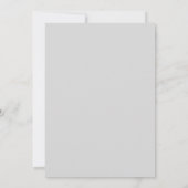 Invitation Mariage aquarelle pêche argentée (Dos)