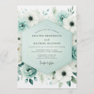 Invitation Mariage Aquarelle Serein de Teal