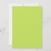 Invitation Mariage Aquarelle Vert Citron Radiant (Dos)