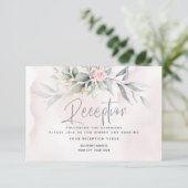 Invitation Mariage | Aquarelle Vintage Roses Roses Roses Rose (Debout devant)