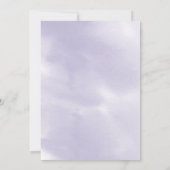 Invitation MARIAGE | Aquarelle violet Lilac (Dos)
