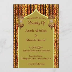 Invitation Mariage arabe islamique