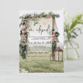 Invitation Mariage Arbour Lanterne Mariage Elopement (Debout devant)
