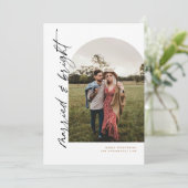 Invitation Mariage Arche Mariés et Nouvellement Mariés Fête (Debout devant)