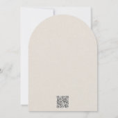 Invitation Mariage Archevêque Botanique Séché Monogramme Figu (Dos)