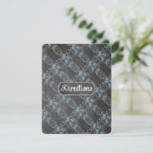 Invitation Mariage ardoise pot mason bleu rustique (Debout devant)