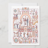 Invitation Mariage Art Déco de Conte de Fées (Devant)