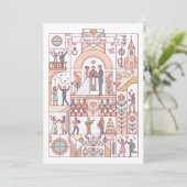 Invitation Mariage Art Déco de Conte de Fées (Debout devant)