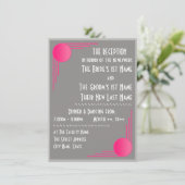 Invitation Mariage Art déco de South Beach (Réception) (Debout devant)