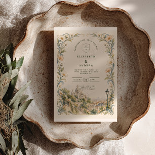 Invitation Mariage Art Nouveau à Paris Montmartre