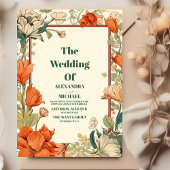 Invitation Mariage Art nouveau classique