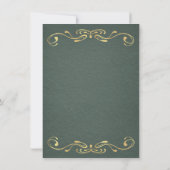 Invitation Mariage Art nouveau de la forêt enchantée (Dos)