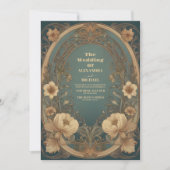 Invitation Mariage Art nouveau vintage (Devant)