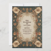 Invitation Mariage Art nouveau vintage (Devant)