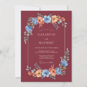 Invitation Mariage Artistique d'Automne en Bourgogne