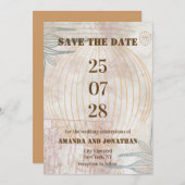 Invitation Mariage au ballon d'air moderne Enregistrer la car (Devant / Derrière)