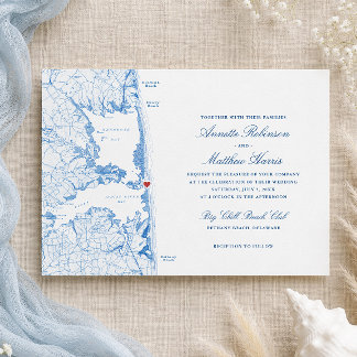Invitation Mariage au Big Chill Beach Club à Bethany Beach