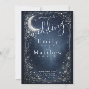 Invitation Mariage au Bois Céleste Clair de Lune