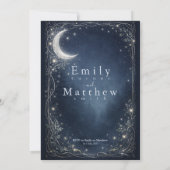 Invitation Mariage au Bois Céleste Clair de Lune (Dos)
