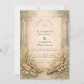 Invitation Mariage au Bois de Bois de Cerf (Devant)