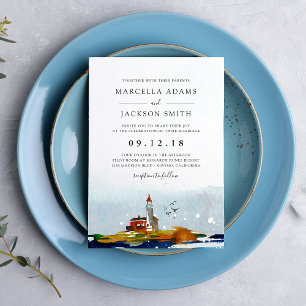Invitation Mariage au bord de la mer