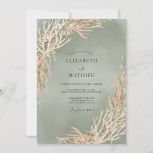 Invitation Mariage au Branches d'Eucalyptus de la Côte Sage