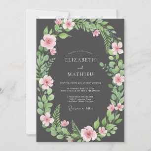 Invitation Mariage au Cercle de Charbon de Bois